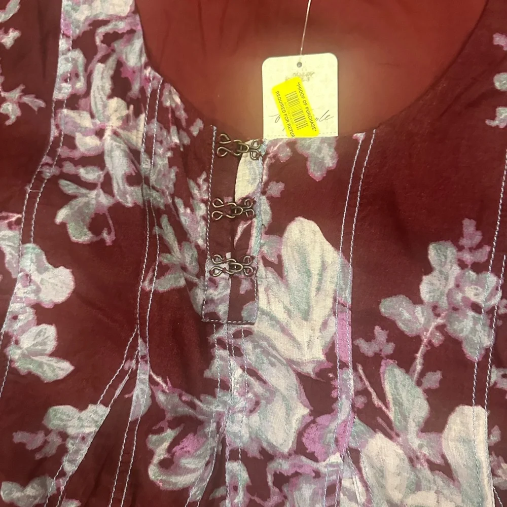 Free People Purple Floral Mini Dress - Picture 3 of 6